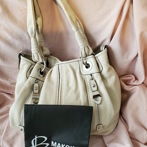 Leather Shopper with storage bag